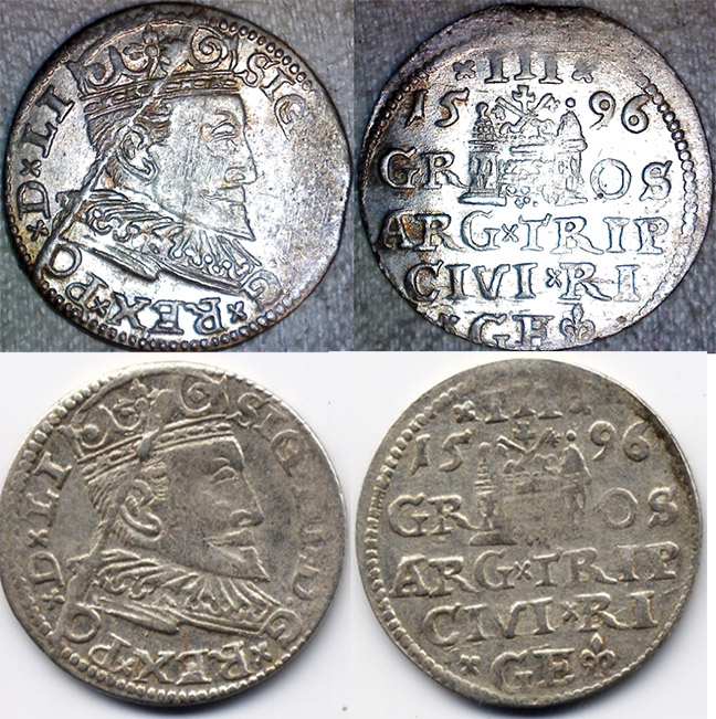 1596-Livonia-3-Groshen-With-Rim-To-Rim-Die-Crack